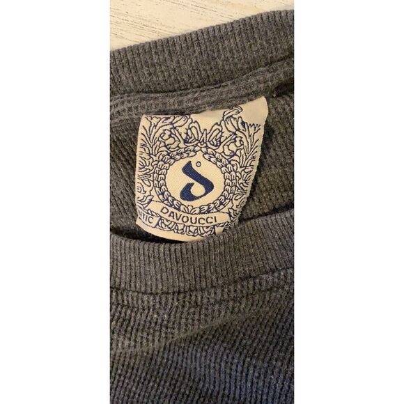 Davoucci Shirt Men’s Ribbed Leather Straps‎ Dsize Xl Gray - Picture 4 of 8